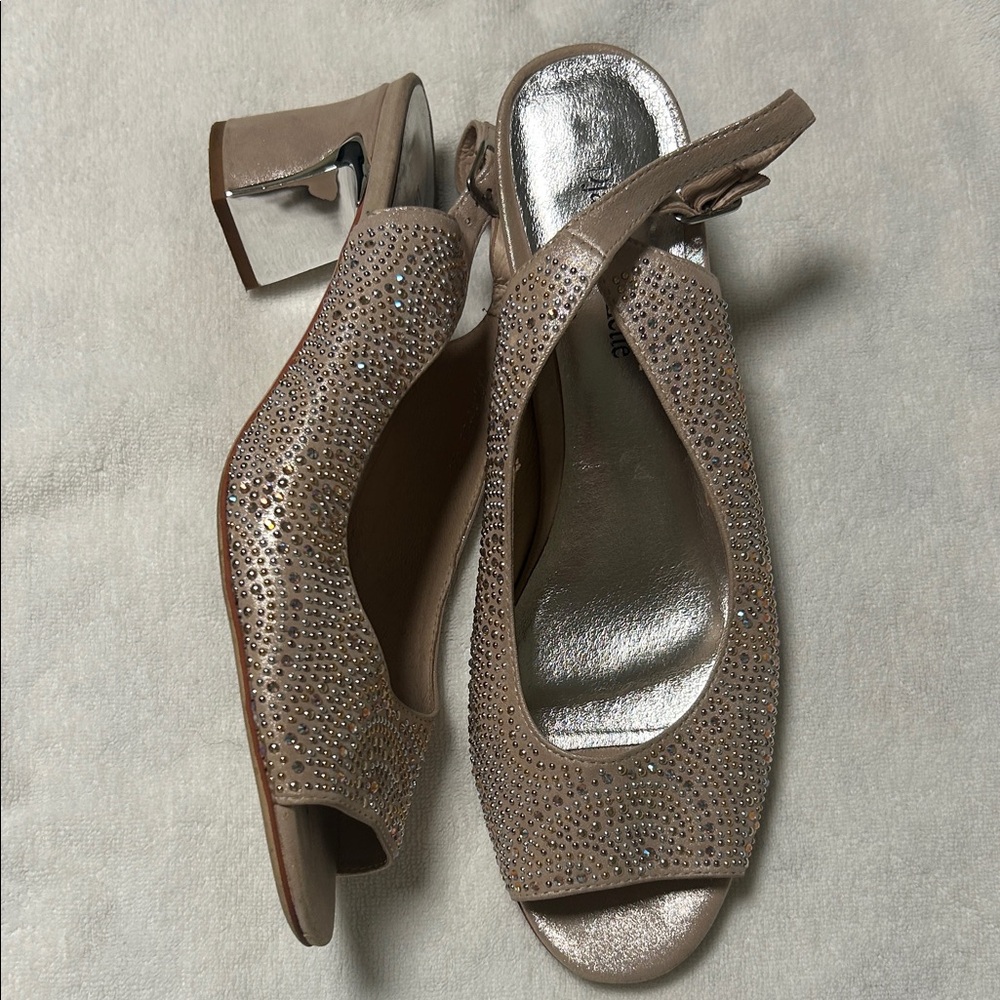 Sparkling Beige Women's Heels